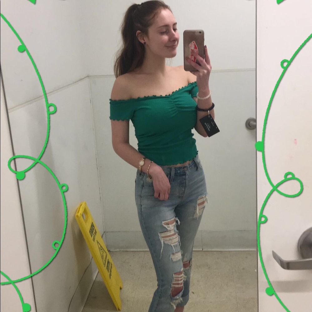 NWT Off-the-shoulder Hollister Co. shirt